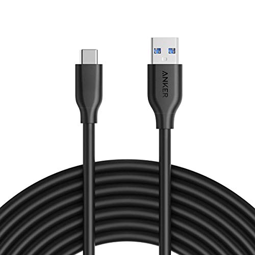 Anker USB to USB C Cable, Powerline 3.0 USB A to USB C Charger Cord with 56k Ohm Pull-up Resistor for Samsung Galaxy Note S8/S9 and More(10FT,Black)