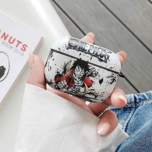 BONICI Protective Case for AirPods 4, Creative Cool Anime Hero Theme Chinese Landscape Painting Style White Black Soft Silicone TPU Rubber Cover Earbud Earphone Wireless Charging Case -3