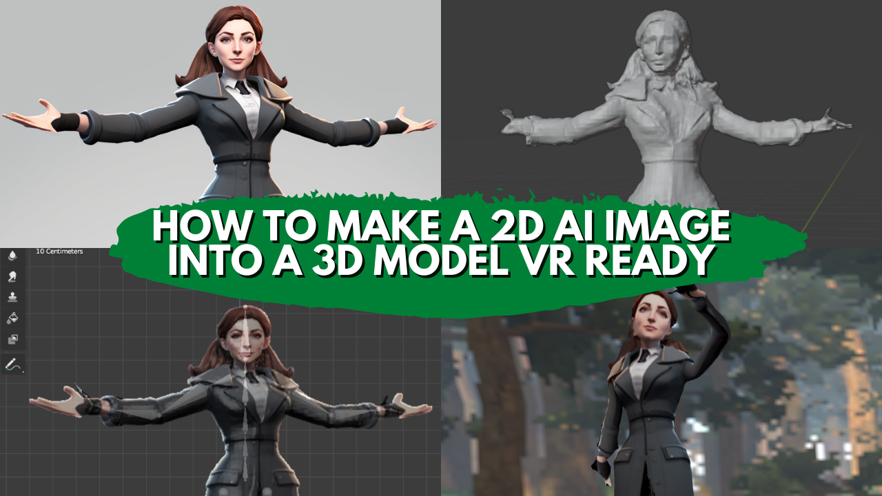 How To Convert An AI 2D Image To A 3D VR Ready Model World Of Geek Stuff