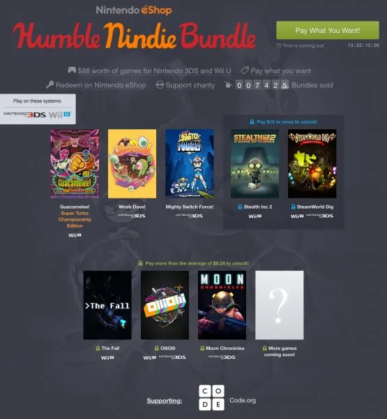 Holy Cow! Nintendo eShop Humble Nindie Bundle