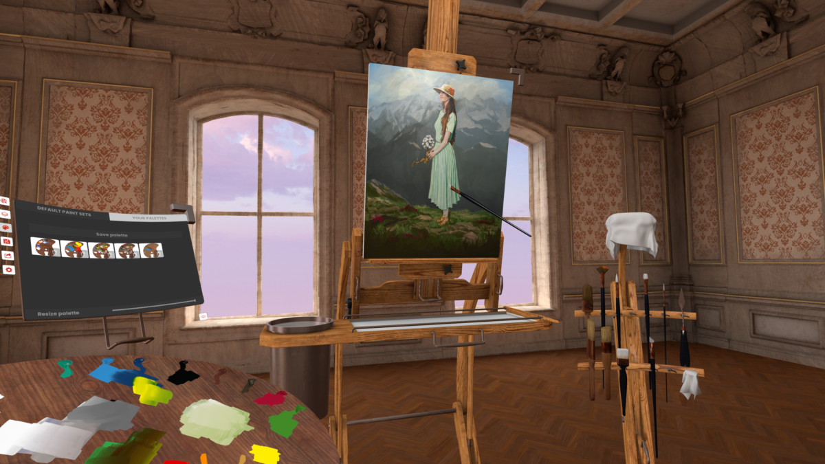 Jozefien palette selection - Vermillion VR Review - Painting in VR